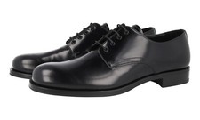PRADA Welt Sewn Derby Dress Shoes - Model 2EB193 - Black - NEW - US 10 EU 43