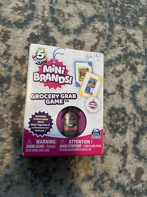 Mini Brands 5 Surprise Grocery Grab Game Hershey Syrup (NEW/ Damaged Packaging)