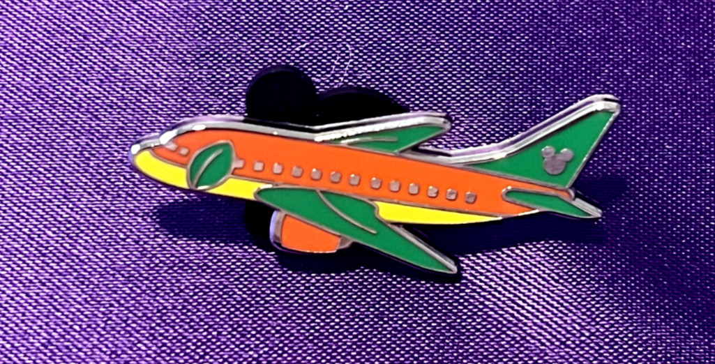 Orange Bird Airplane - Hidden Disney Mystery Pouch Pin - NEW