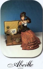 1:12 scale Mini Doll Art Tutorials/Pattern Clothes/Hair ABEILLE  By Dana Burton