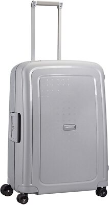 Samsonite S'Cure Spinner M Koffer 69 cm 79 L Doppelrollen Ziehgriff Silber