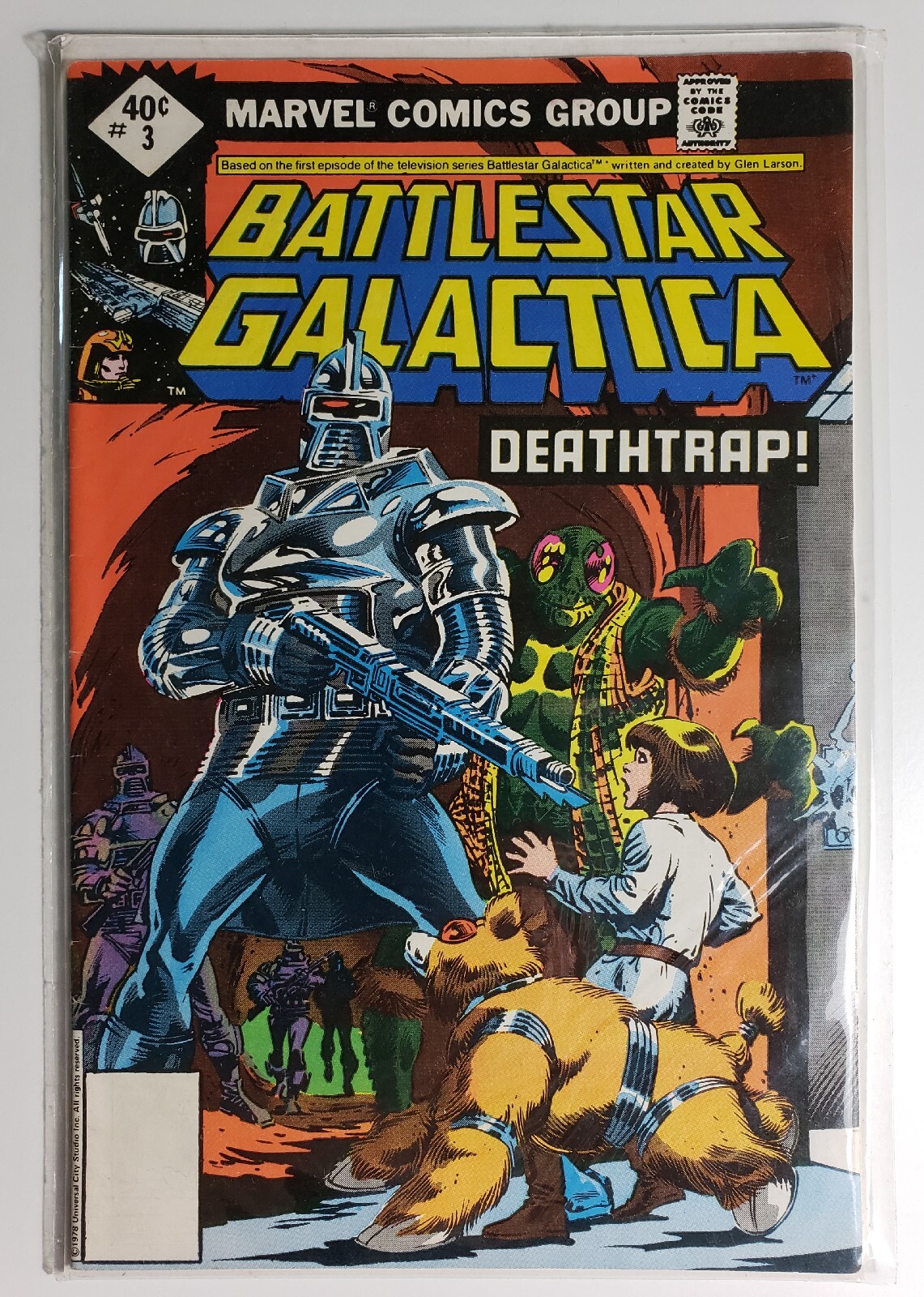 Battlestar Galactica BUNDLE #1 (Marvel Mar 1979), #2, & #3 (Whitman ...