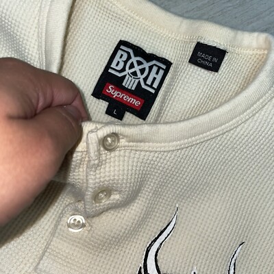 Supreme Bounty Hunter Waffle Thermal Henley Mens Size L | eBay