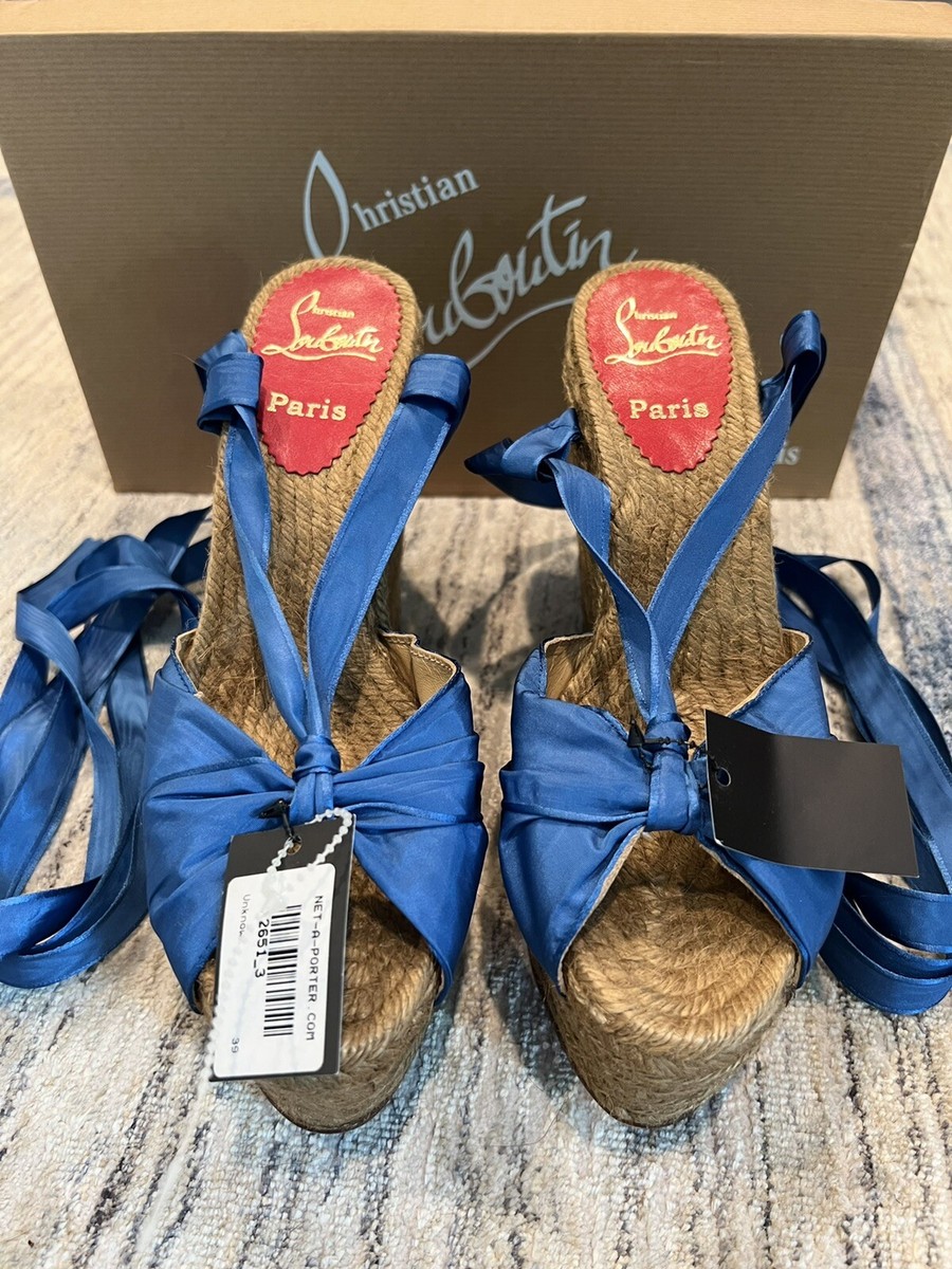 新品Christian Louboutin ブルー ハイヒール 新品Christian Louboutin ブルー ハイヒール