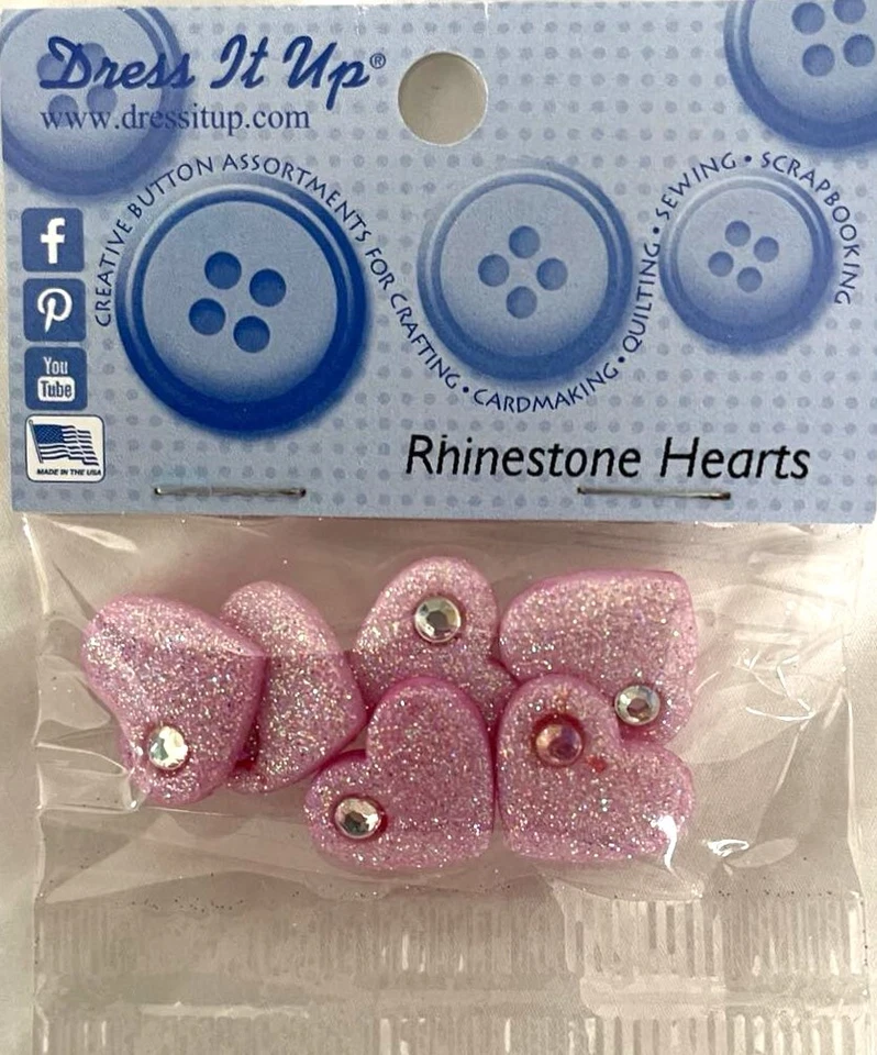 Dress It Up - WEDDING VALENTINE RING LOVE HEART DOVE - Button Pack  *38 options* - Image 3 of 4