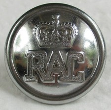 British:"RAC (ROYAL AUTOMOBILE CLUB) WHITE METAL BUTTON" (23mm, 1970s-1980s Era)