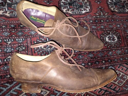 Vtg Victorian Handmade PAUL HARNDEN shoemaker Lea… - image 1