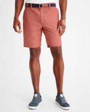 231004 NWT JOHNNIE-O 98 CALCUTTA PREP-FORMANCE SHORTS IN MALIBU RED SZ 33