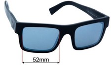 SFx Replacement Sunglass Lenses fits Prada SPR 19W - 52mm Wide