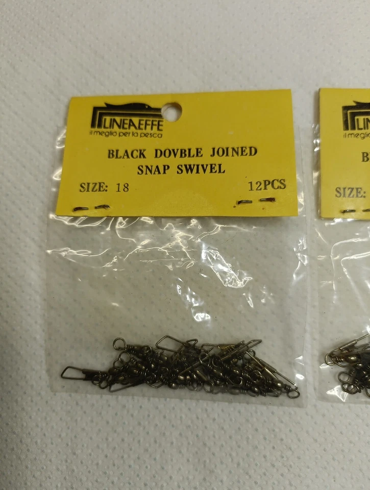 GIRELLA E Moschettone Lineaeffe Size 18- Tre Bustine Da 12 Pz - Immagine 2 di 2