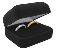 Velvet Double Ring Box (great For His/her Sets) (black), New, Free Shipping on sale Velvet Double Ring Box (great For His/her Sets) (black), New, Free Shipping on sale