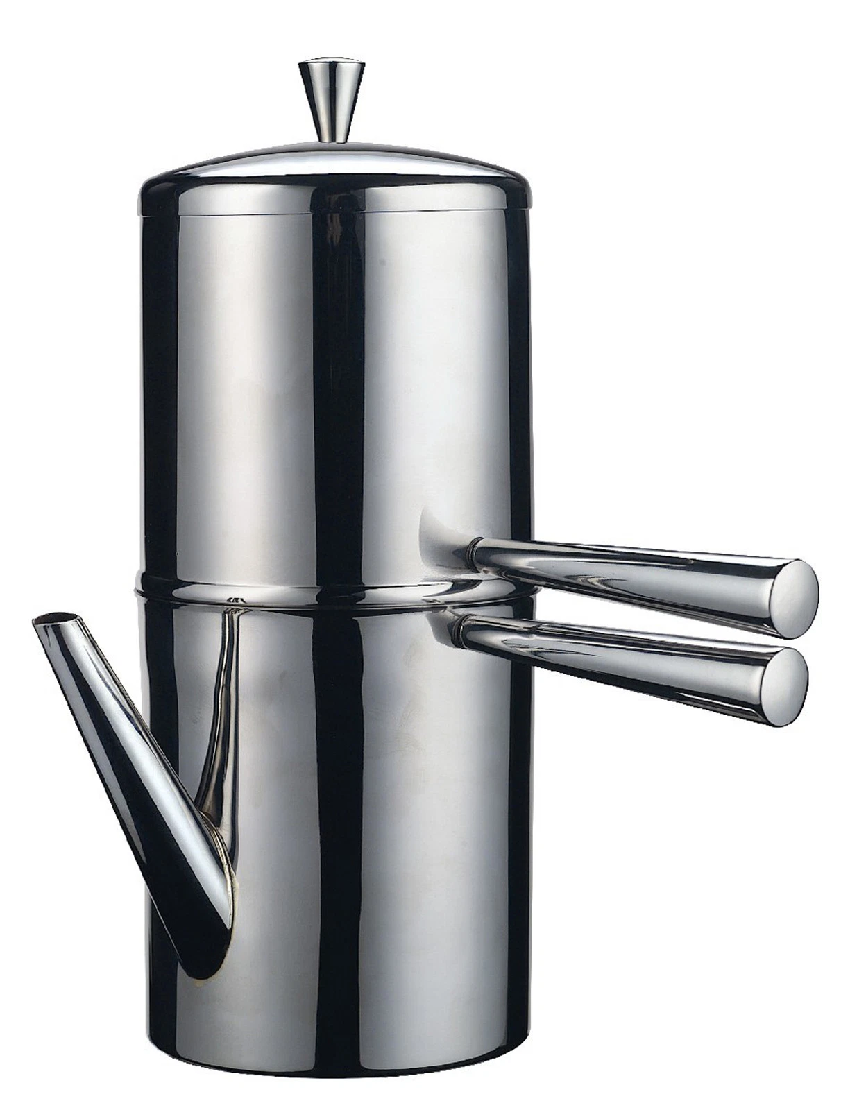 Espresso Maker Caffettiera Napoletana Stainless Steel in 4 Sizes Made in Italy