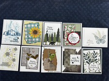 Birthday Cards, Variety, Handmade, Lot Of 10