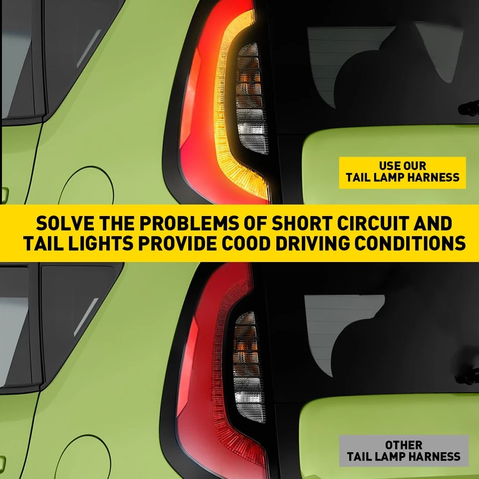 Arnés de lámpara trasera derecha o derecha 2 piezas SIN LED para Kia Soul EV 2015-2019 92450B2000 NUEVO Foto 2 de 4