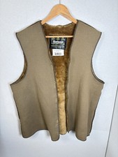 Fodera giacca acrilico Barbour A295 taglia C42 107 cm marrone shearling pile caldo 