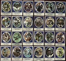 1972 Sunoco NFL (Cowboys) 24- Stamps Complete Set w/9 HOF's (24-MINT/Unused)