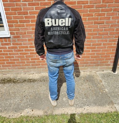 Buell Vanson Leathers Herren Motorrad Lederjacke Gr. L Neuwertig 