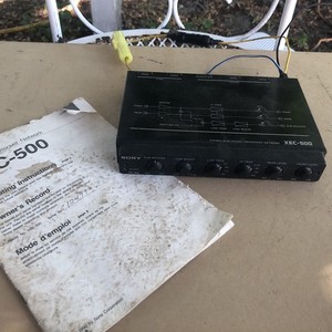 Old-school Sony XEC 500 three-way crossover￼
