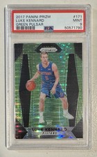 2017-18 Panini Prizm #171 Luke Kennard RC Green Pulsar PSA 9 /25