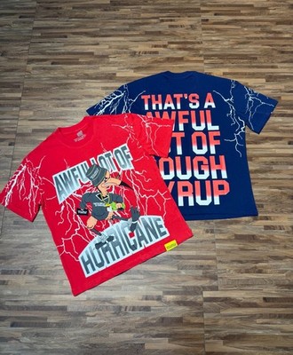 THAT'S A AWFUL LOT OF COUGH SYRUP T shirt tee Red & Blue S-M-L-XL