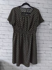 New Look Maternity Dress Size 12 Black & Yellow