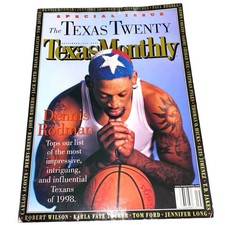 TEXAS MONTHLY MAGAZINE September 1998 Issue DENNIS RODMAN Front Cover