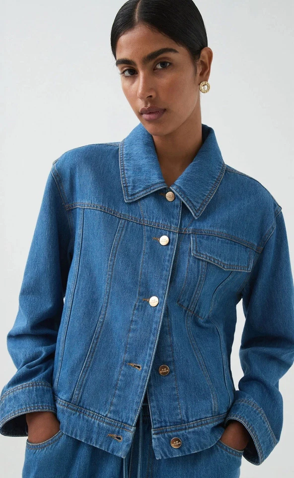 Aje Studio Sunray Denim Jacket. Never Worn. - image 2 of 4