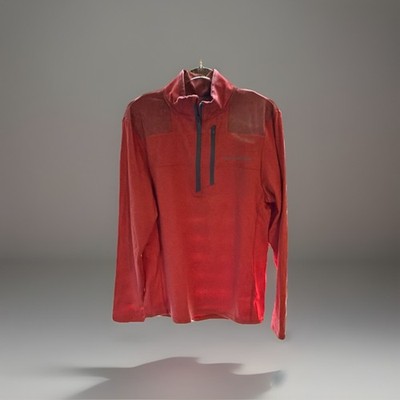 Vineyard Vines On-The-Go Shep Shirt Red XS Men's 1/4 Zip Pullover Mock Neck