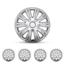 16 Hubcaps Wheel Covers Snap On Chrome Hub Caps Fit For R16 Tire Steel Rim