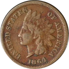 1864 'L' Indian Cent Nice F/VF Key Date Nice Eye Appeal Nice Strike