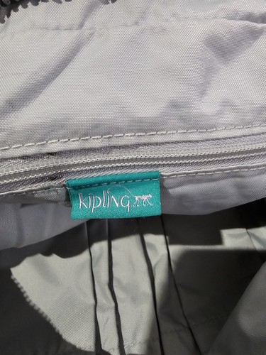 Kipling Crossbody Bag Purse Awesome Green Nylon Strap/many Pockets - Picture 4 of 16