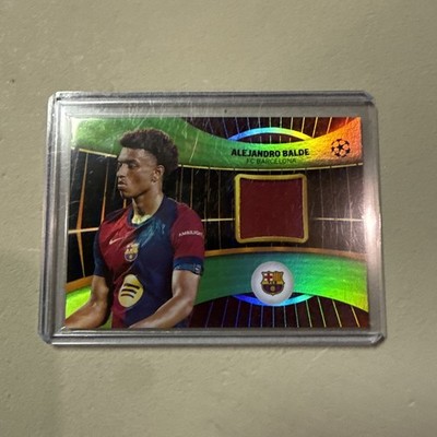 2024-25 Topps UCL Superstar Relic Playerworn Barca Green Alejandro Balde /299
