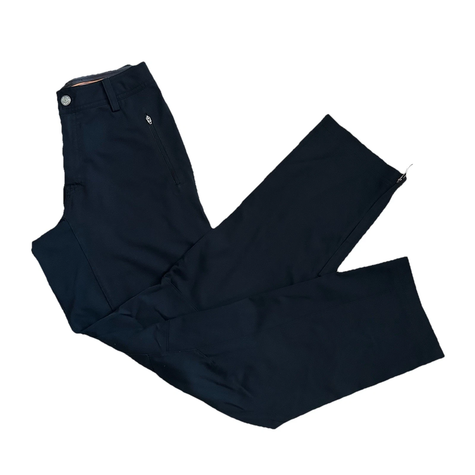 REI CO-OP Hiking Soft Shell Pants Wide Leg Zip Ankle Pockets Stretch Women’s 4