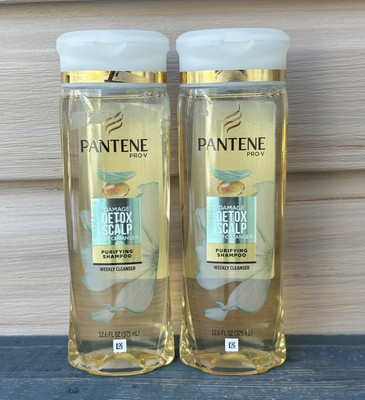 2 Pantene Pro-V Weekly Deep-Cleanse With Mosa Mint Oil Purifying Shampoo 12.6oz