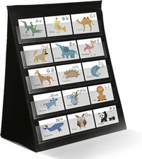 5-Tier Double-Sided Display Stand for 4  Stickers with 20 Whiteboard Cards