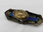 Vintage Single Cufflinks Lot Of 4 Mother Of Pearl Blue Glass — photo 4