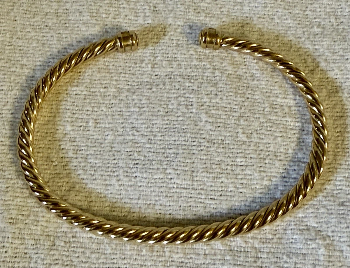 David Yurman Yellow Gold 18k Jewelry without Stone for Men for