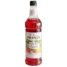 Monin Premium Ruby Red Grapefruit Flavoring Syrup 1 Liter 544SYPFR019F