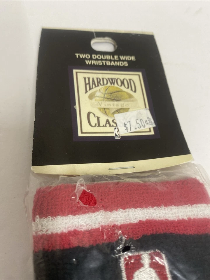 NBA 红色 白色 黑色 Logoman 双宽腕带 裸脚 原装 A1 — 第 3/4 张图片