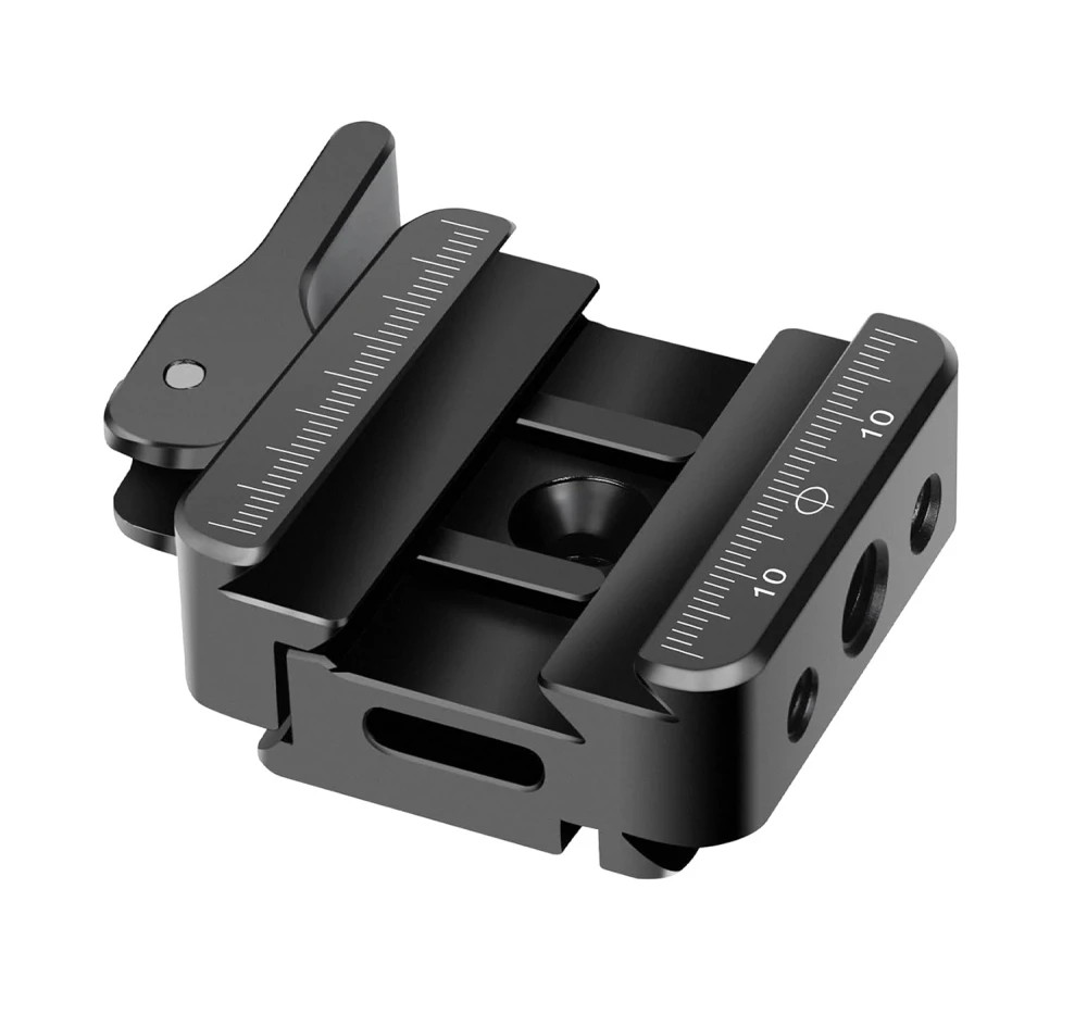 Manbily PA-02 Picatinny to Arca Swiss Adapter QR Clamp Black for Tripod, Hunting