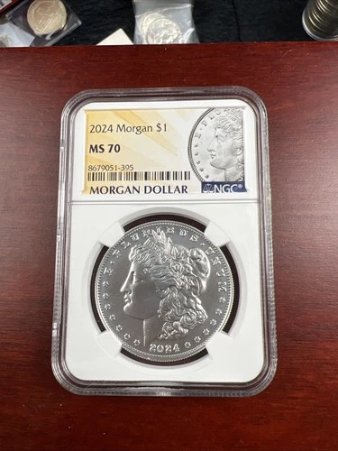 2024 uncirculated morgan silver dollar ngc ms 70 first releases
