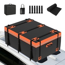 Dachbox Faltbar 600L Weich Dachtasche Auto 840D Wasserdicht 10 Schwerlastgurten