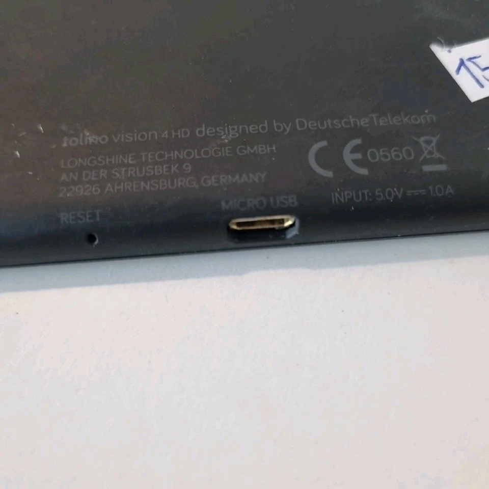 Tolino Vision 4 HD - Schwarz eBook Reader DEFEKT - Bild 3 von 3