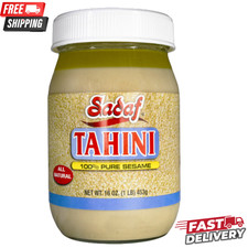 Sadaf Tahini 16 oz Pure Sesame Paste Sauce Gluten Free Kosher Vegan Hummus
