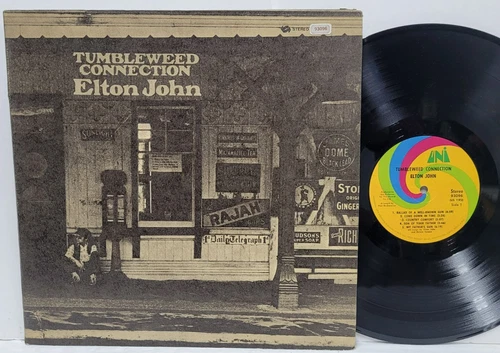 ELTON JOHN Tumbleweed Connection 1970 1st Press LP UNI 93096 Textured EX+ Vinyl