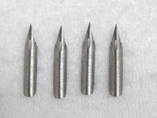 LOT# N355. VTG ESTERBROOK "128" EXTRA FINE ELASTIC DIP PEN NIB x 4. VERY RARE.