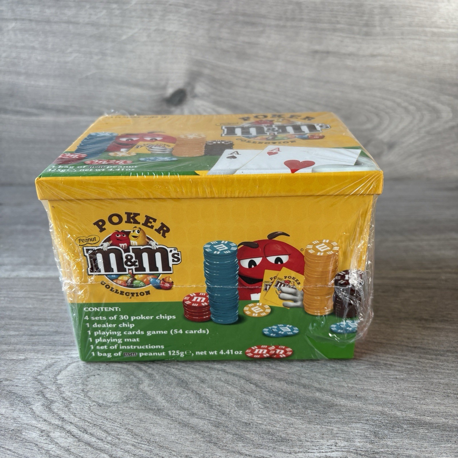 M&M’s Peanut Poker Set With Poker Chips & Cards & Instructions 2011 Rare Sealed