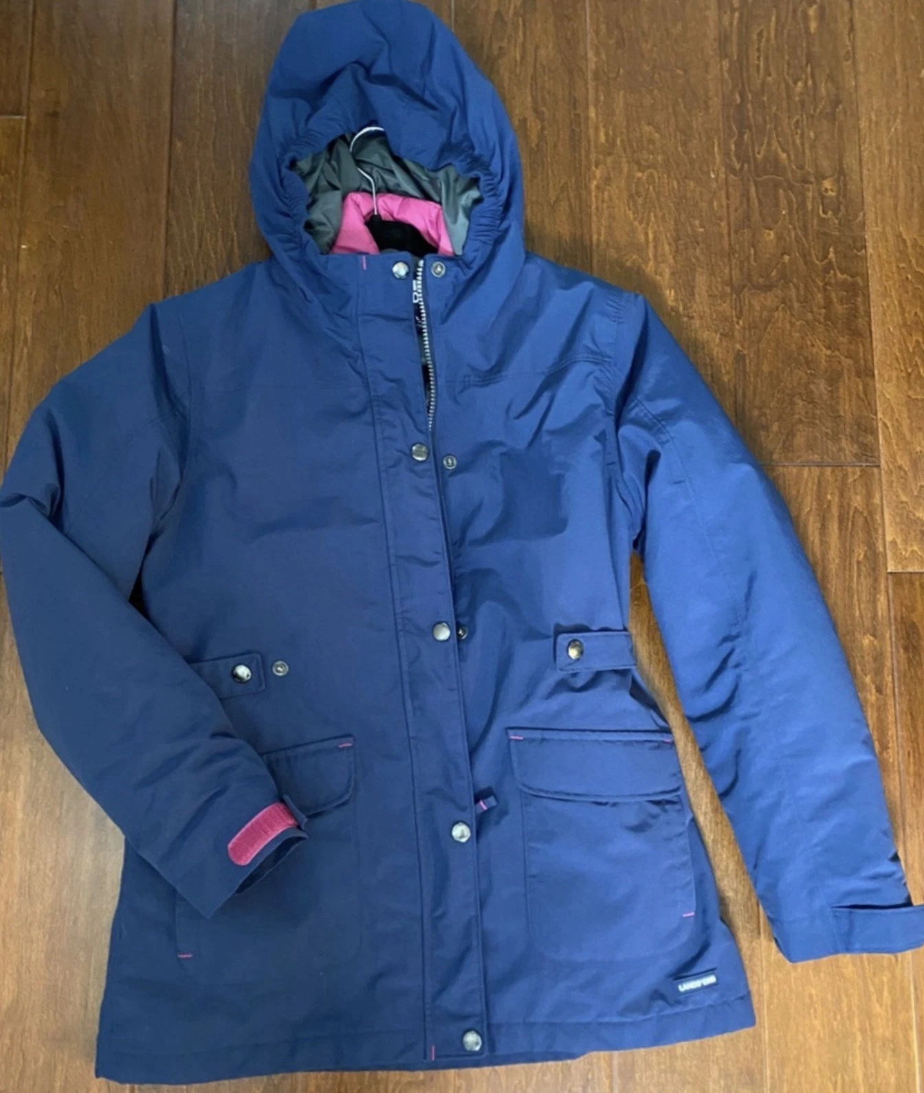 Lands' End Girl’s Size L - 14 Navy Insulated Hooded Jacket with Zip Out Lining
Opens in a new window