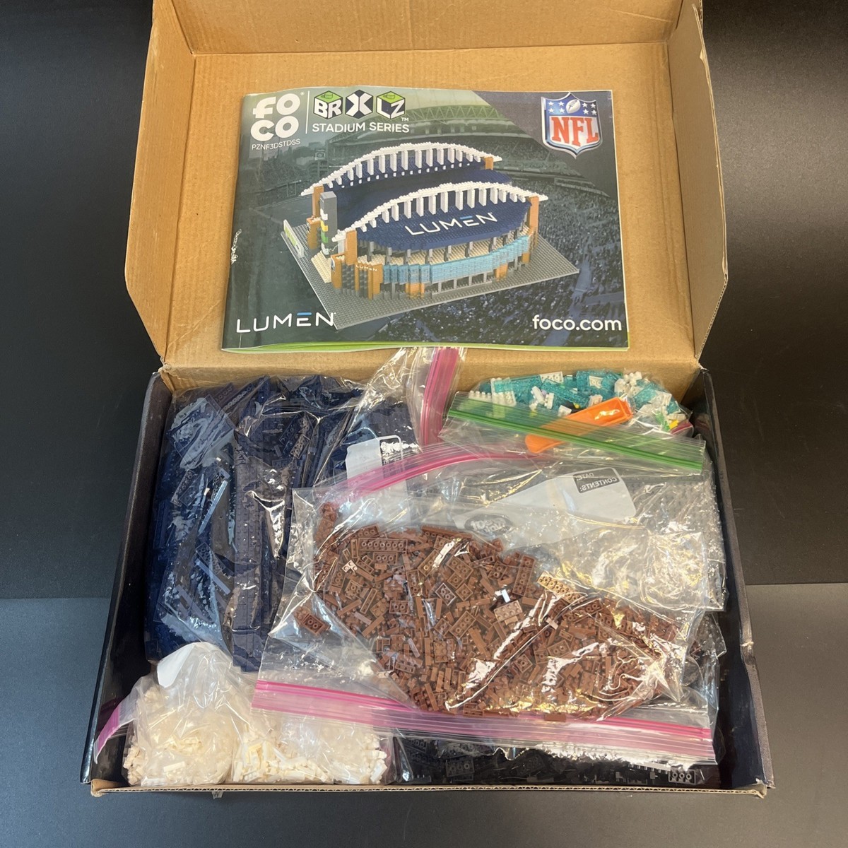 Seattle Seahawks Lumen Field Mini BRXLZ Building Block Set NFL