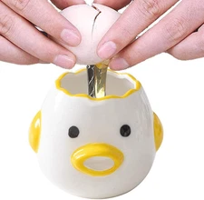 Egg Yolk Separator, HQ Creative Ceramics Cute Little Chicken Egg Yolk White, Fun